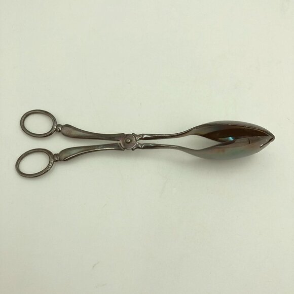 Sheffield Silver Plated Serving Spoon Salad Tongs - Picture 4 of 6